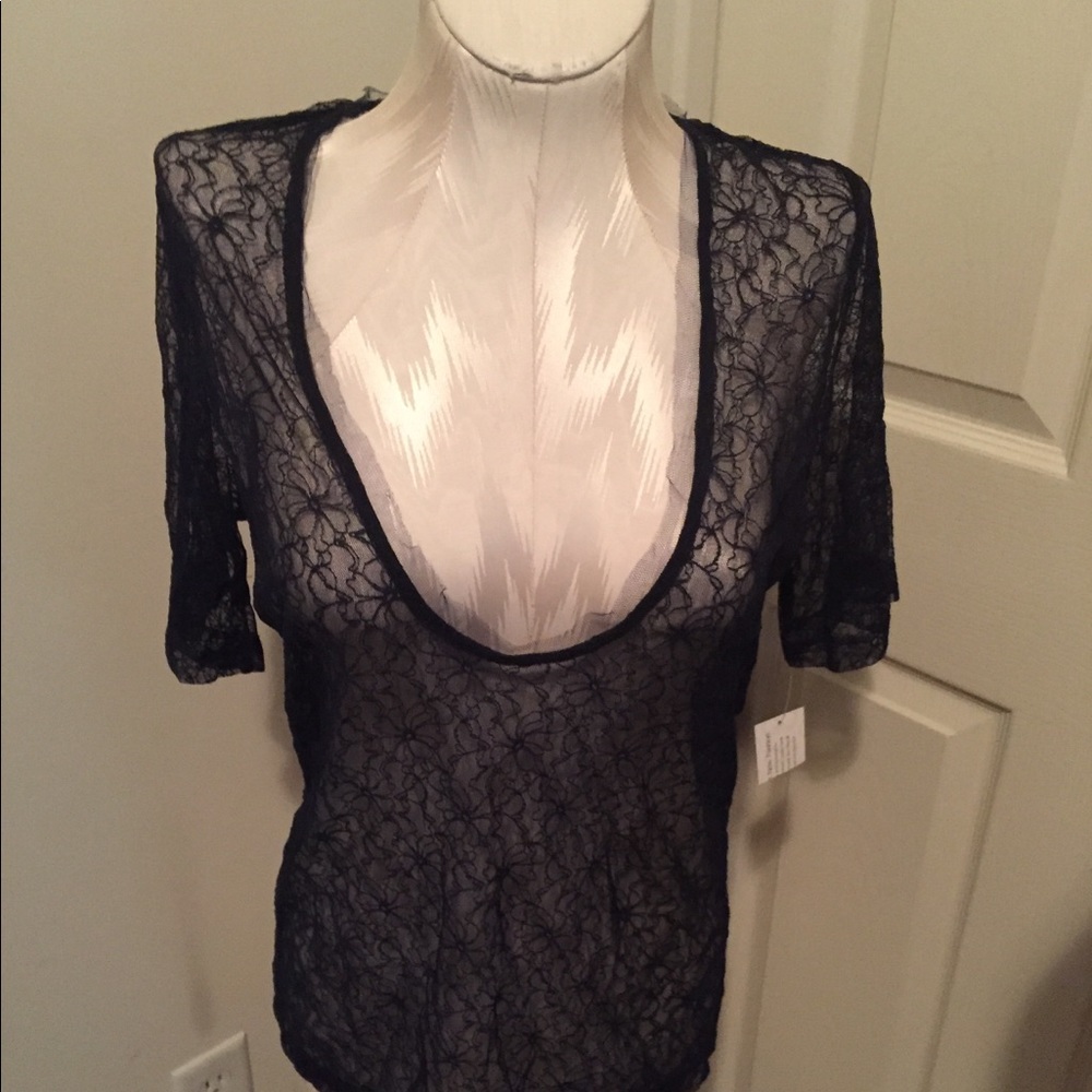 NWT Rodarte for Target top navy lace NWT size S